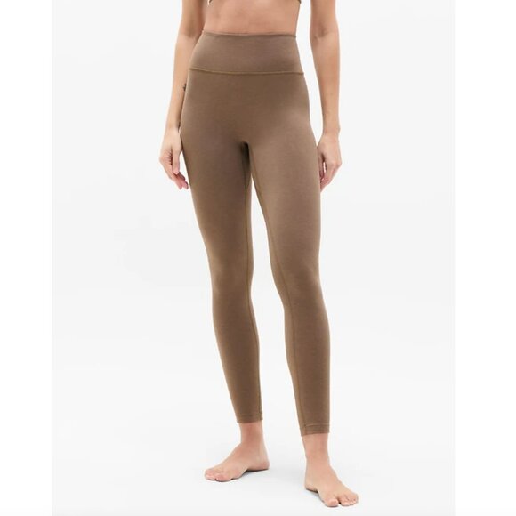 Athleta Pants - S, M, L, XL ATHLETA Intuition Ultra High Rise Cotton Brown Tan Clay Leggings NWT